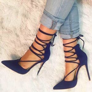Public desire lace up pumps